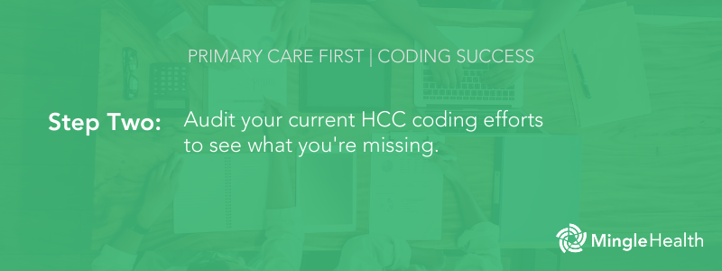 Step Two - Audit your current HCC coding efforts to see what you're missing.