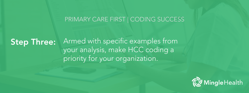 Step Three - Make HCC coding a priority for your organization.
